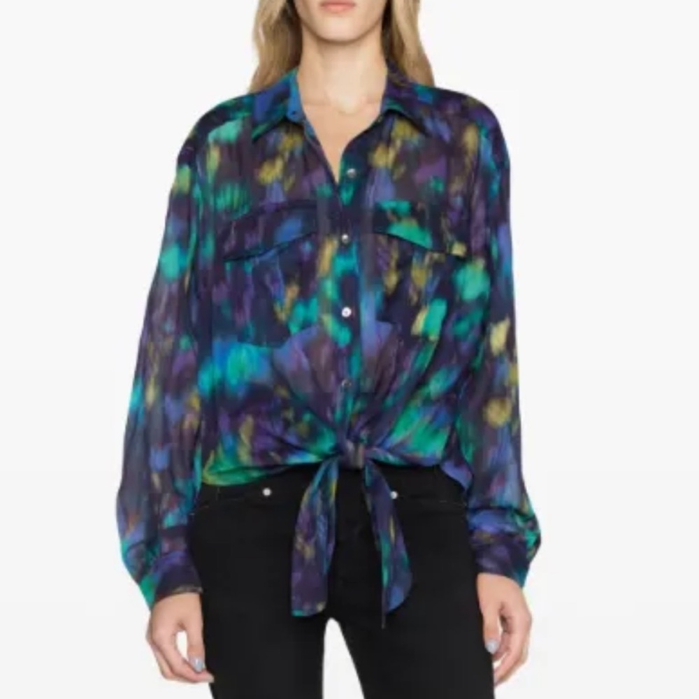 ISABEL MARANT ÉTOILE
Nath tie-dye pattern shirt